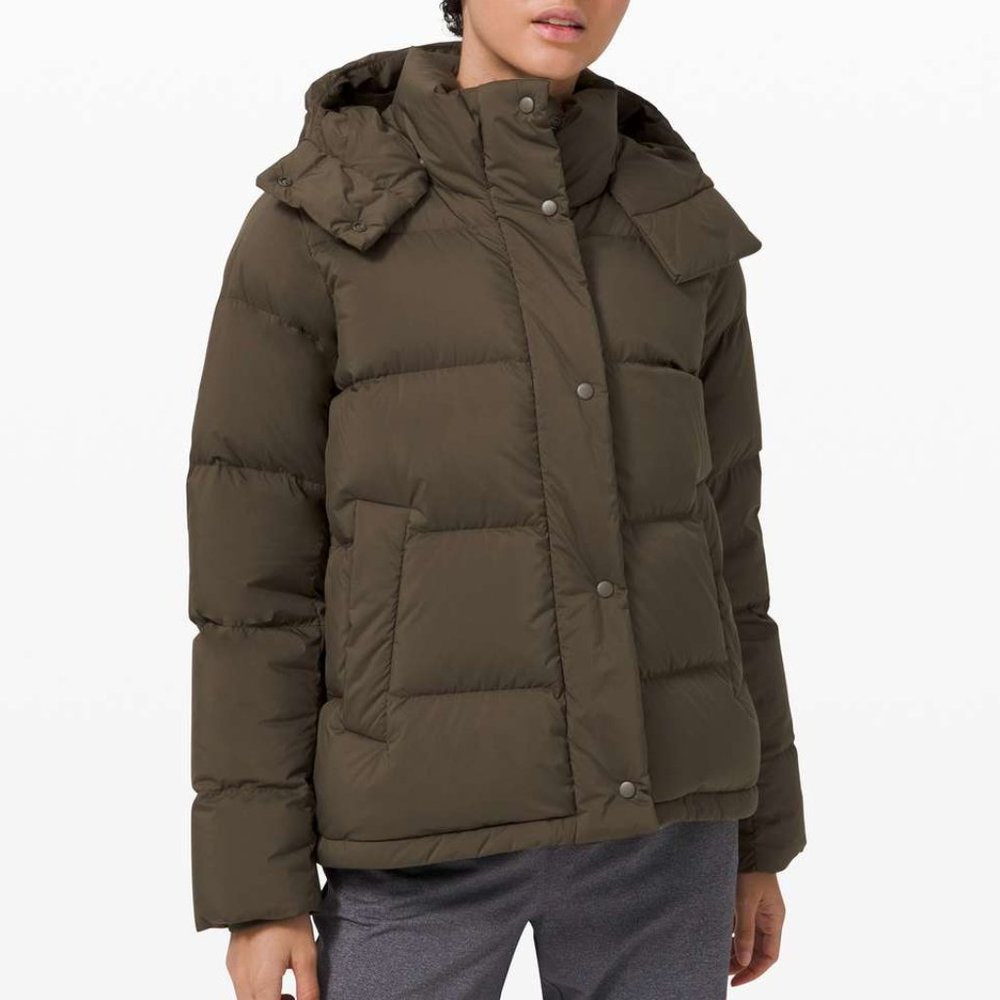 NWT lululemon Wunder Puff Jacket Dark Olive